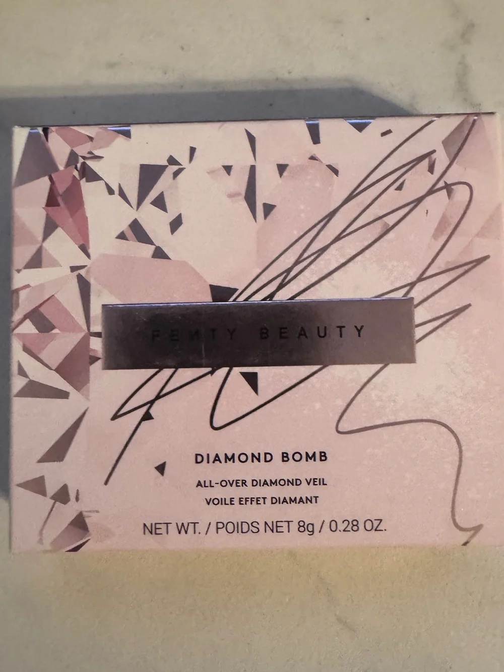 FENTY BEAUTY BY RIHANNA DIAMOND BOMB ALL-OVER DIAMOND VEIL;—PINK ICE